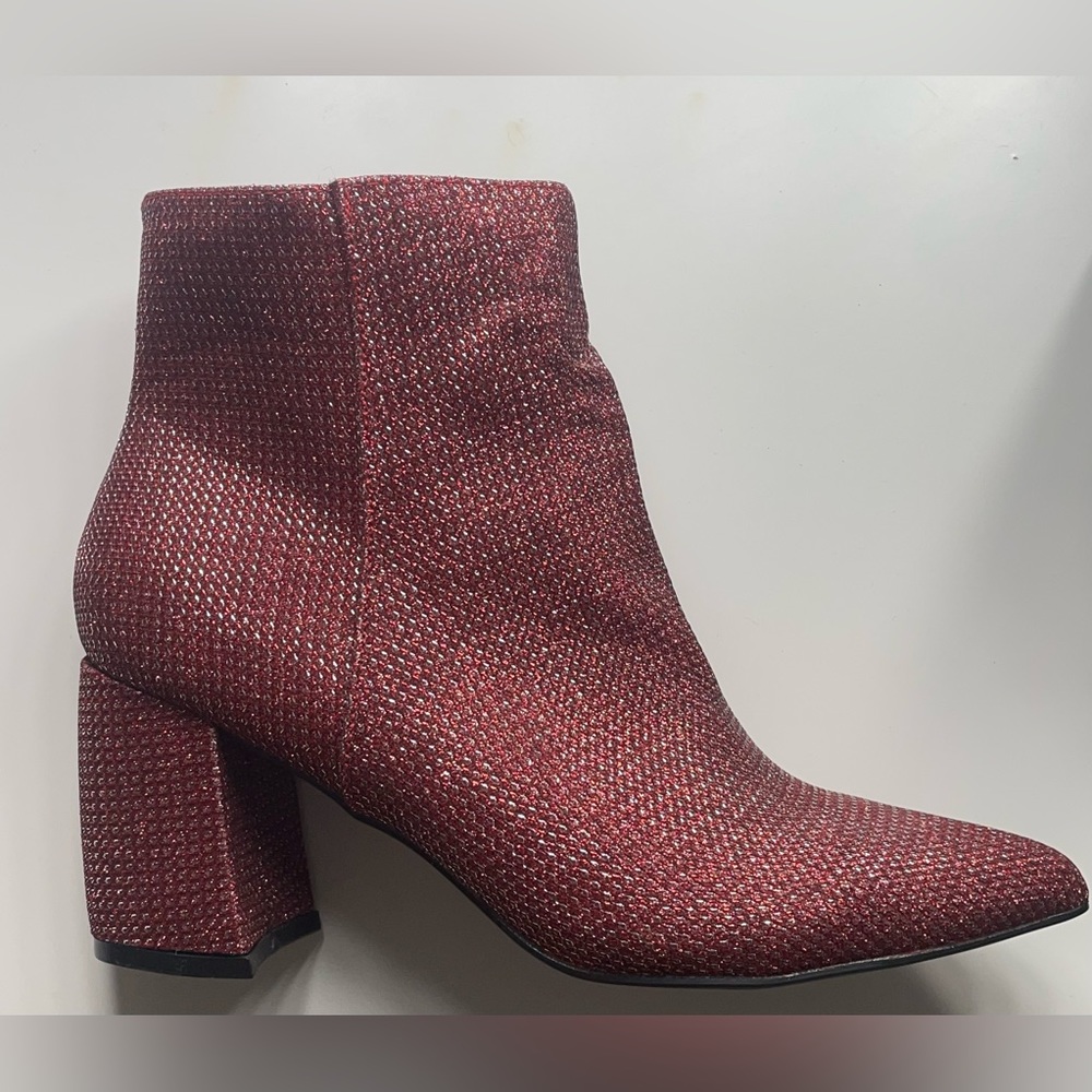 Olivia & Kate Red Boots Size 7.5 New 3" Heel